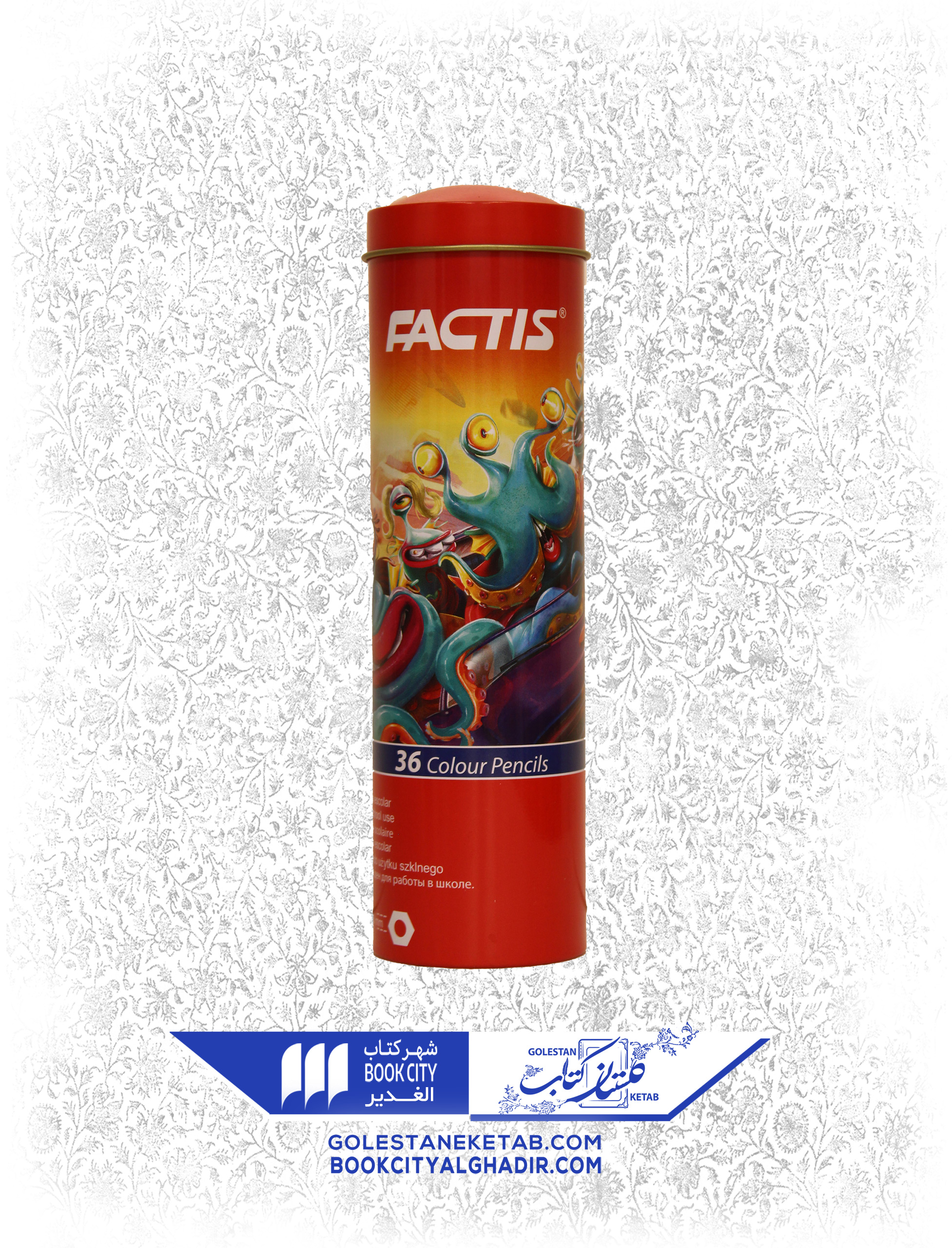 مدادرنگی 36 رتگ فلزی فکتیس مدادرنگی 36 رتگ فلزی فکتیس