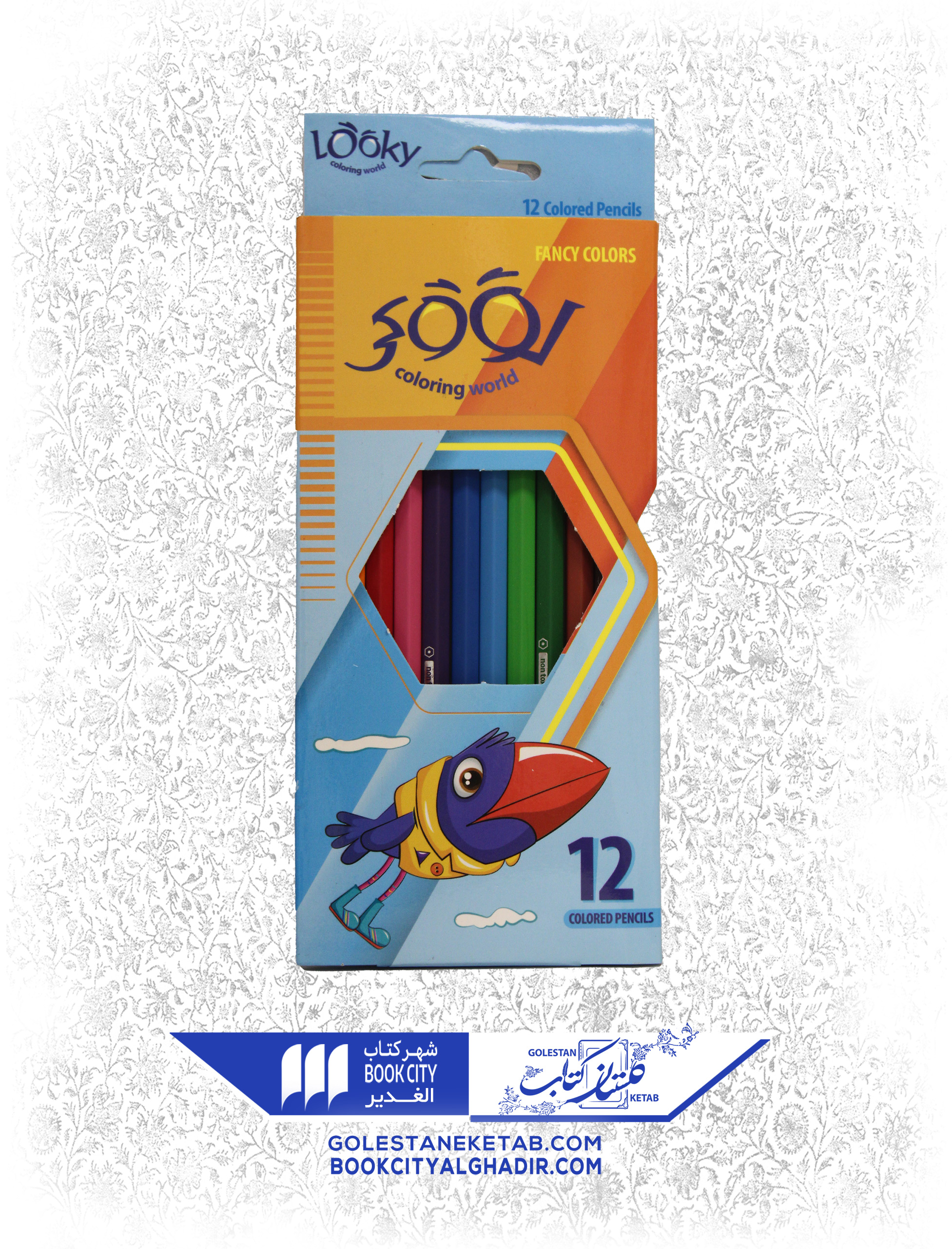 مدادرنگی لووکی 12 رنگ fancy colors مدادرنگی لووکی 12 رنگ fancy colors